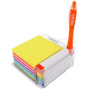 Stick'n Notes autoadeziv cu suport, 76x76 mm - 400file/set, 76x14 mm - 380file/set, Stick"n -culori asortate