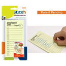 Stick'n Notes autoadeziv 150 x 76mm, 30 file, shopping list-pen free, Stick"n - galben pastel