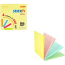 Stick'n Magic notes autoadeziv 76 x 76 mm, 100 file, Stick"n Magic Notes - 4 culori pastel