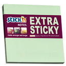 Stick'n Notes autoadeziv extra-sticky 76 x 76mm, 90 file, Stick"n - verde pastel