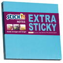 Stick'n Notes autoadeziv extra-sticky 76 x 76mm, 90 file, Stick"n - albastru neon