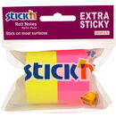 Stick'n Rezerva notes autoadeziv in rola, pentru dispenser, 25 mm x 10 m, 2 buc/set, Stick"n - 2 culori neon