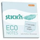 Stick'n Notes autoadeziv 76 x 76 mm, 100 file, Stick"n Eco - bleu pastel