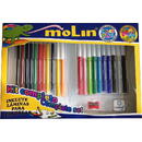 Set scoala (12 carioca+8 creioane colorate+creion cu guma+radiere+ascutitoare), MOLIN