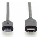 DIGITUS Cablu USB tip C tip C- micro USB Ver. USB 2.0