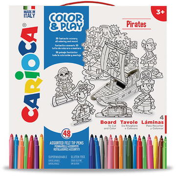 Articole pentru scoala Set articole creative CARIOCA Color & Play - Pirates