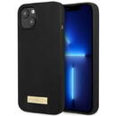 Guess GUHMP13MSPLK iPhone 13 6.1" black/black hard case Silicone Logo Plate MagSafe