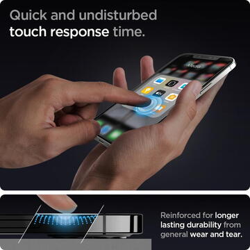 Folie Protectie Ecran Spigen EZ FIT pentru Apple iPhone 12 / Apple iPhone 12 Pro, Sticla securizata, Set 2 bucati AGL01801