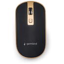 Gembird MUSW-4B-06-BG, USB Wireless 1600 DPI Black-Gold
