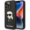 Karl Lagerfeld KLHMP14XSNIKBCK iPhone 14 Pro Max 6.7" hardcase black/black Silicone Ikonik Magsafe