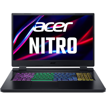 Notebook Acer Nitro 5 AN517-55 17.3" FHD Intel Core i7-12700H 16GB 512GB SSD NVIDIA GeForce RTX 4050 6GB No OS Obsidian Black