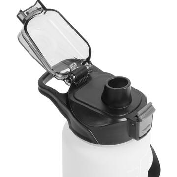 Family Sticlă de apă sport - 1L - opal - gradient alb-negru
