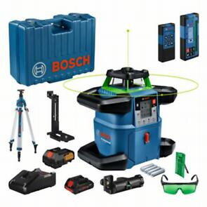 Bosch cordless rotation laser GRL 650 CVHG Professional, 18V, with construction tripod (blue, battery ProCORE18V 4.0Ah, case, green laser line)