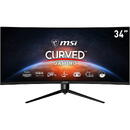 MSI MSI Optix MAG342CQPVDE, gaming monitor - 34 - black, UWQHD, Adaptive-Sync, VA, 100Hz panel)