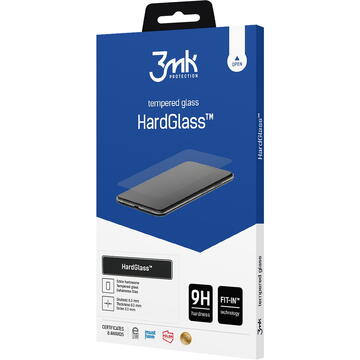 Folie Protectie Ecran 3MK HardGlass pentru Apple iPhone 13 mini, Sticla securizata, Full Glue, 9H
