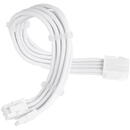 SilverStone power supply extension cable SST-PP07E-PCI8W-V2, PCIe 8pin (6+2) (white, 30cm)