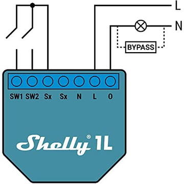Shelly Bypass, Module (for Shelly Dimmer 2 / Shelly Relay 1L)