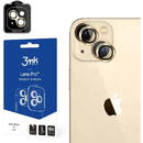 3mk Protection 3mk Lens Protection Pro pentru iPhone 14, Margini Aurii, Rezistenta la zgarieturi