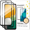 WZK Folie Protectie Ecran WZK pentru Samsung Galaxy A13 5G, Sticla securizata, Full Face, Full Glue, set 2 buc, Neagra