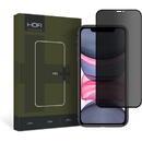 HOFI Folie Protectie Ecran HOFI PRO+ pentru Apple iPhone 11 / iPhone XR, Sticla securizata, Full Face, Full Glue, Privacy, Neagra