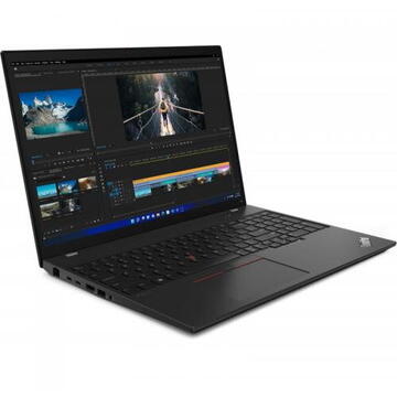Notebook Lenovo ThinkPad T16 Gen 1 16" WUXGA Intel Core i7 1260P 16GB 512GB SSD Intel Iris Xe Graphics Windows 11 Pro Thunder Black