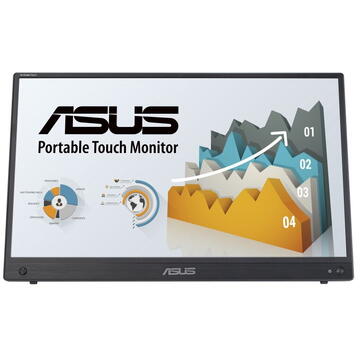 Monitor LED Asus ZenScreen MB16AHT 39.6 cm (15.6") 1920 x 1080 pixels Full HD Touchscreen Black