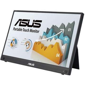 Monitor LED Asus ZenScreen MB16AHT 39.6 cm (15.6") 1920 x 1080 pixels Full HD Touchscreen Black