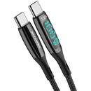 USB-C/USB-C, 100W, 1,8m, Negru