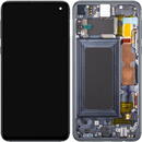 Display - Touchscreen Samsung Galaxy S10e G970, Cu Rama, Negru (Prism Black), Service Pack GH82-18852A