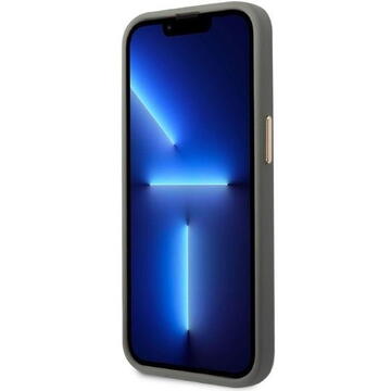 Husa Guess GUHMP13XSAPSTG iPhone 13 Pro Max 6.7&quot; grey/grey hardcase Peony Logo Plate MagSafe