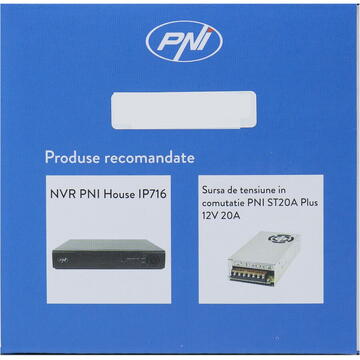 Camera de supraveghere Camera supraveghere video PNI IP125 cu IP, 5MP, H.265, ONVIF, de exterior si interior IP66, detectie umana, detectie miscare