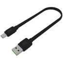 Green Cell Cable USB - USB-C Green Cell GCmatte, 25cm, with Ultra Charge, QC 3.0