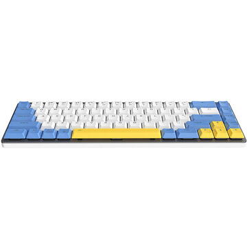 Tastatura Mechanical keyboard Dareu EK868  Bluetooth  Alb/Albastru/Galben USB Bluetooth