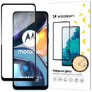 Wozinsky Wozinsky Super Durable Full Glue Tempered Glass Full Screen With Frame Case Friendly Motorola Moto G22 Black