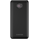 Canyon PB-2002, 20000mAh, 2x USB-A, 1x USB-C, Black