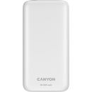 Canyon PB-301, 30000mAh, 2x USB-A, 1x USB-C, White
