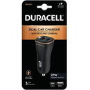 Incarcator auto Duracell dual USB-A + USB-C PD 27WBlack