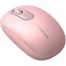 Wireless mouse UGREEN 90686 2.4G Cherry Pink, Conexiune wireless 2.4G,2400 dpi,3 butoane,Wireless