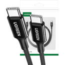UGREEN Ugreen US557 USB-C to USB-C cable, 100W, 5A (black)