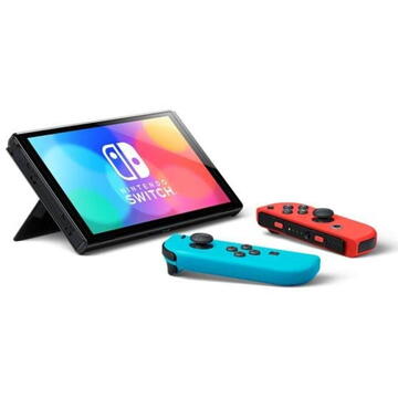 Consola Nintendo Switch (OLED model), game console (neon rosu/neon albastru)