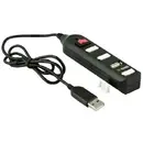 Yenkee Hub 4x USB 2.0 YHB 4002BK , switch, Plug & Play negru