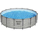 BESTWAY Rack pool BESTWAY 5618Y Steel Pro MAX 18' 5.49 X 1.22 m 11 in 1 Rounda,Gri, Debit 5.678 l/h