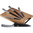 Zestaw 5 noży kuchennych z deską berlinger haus bh-2556!