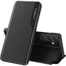 Hurtel Eco Leather View Case cover for Samsung Galaxy A24 4G with a flip stand black