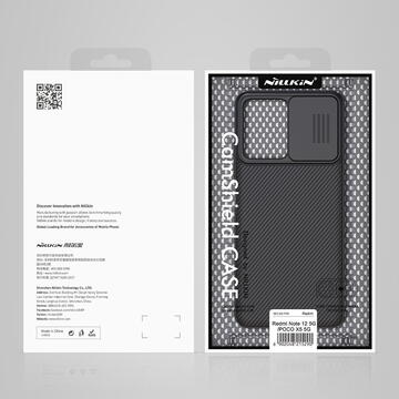 Husa Nillkin CamShield Case for Xiaomi Redmi Note 12 5G / Poco X5 5G cover with camera cover black