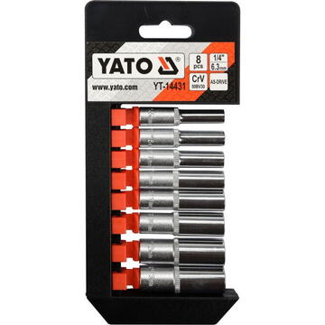 Yato Set 8 chei tubulare 1/4" YT-14431