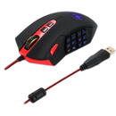 Redragon Redragon Perdition2 Gaming Mouse, Negru/Rosu, 24000 dpi, USB, Optic