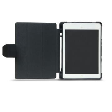 Dicota Tablet Folio iPad 10.9" -11", Negru, Afișajul se aprinde și se oprește automat la deschiderea și închiderea carcasei.