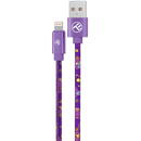 Cablu Graffiti Tellur USB to Lightning,  3A, 1m, mov