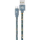 Tellur Cablu Graffiti Tellur USB to Type-C, 3A, 1m, albastru
